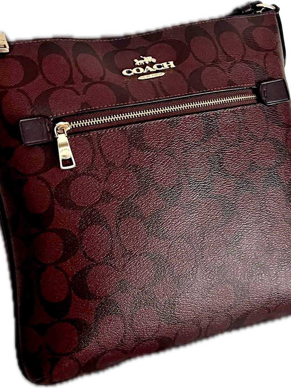 Coach Rowan Signature Coated Canvas File Crossbody Bag
